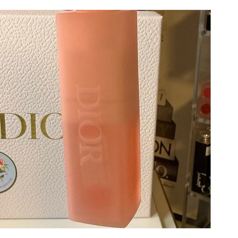 Dior GWP Lip Oil Holder Key Chain / Ring with Clip and Star - PINK - NEW in Box